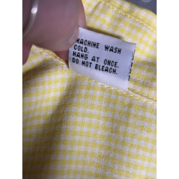 Mili Designs Yellow Blouse Sunflower Button Down Whimsical Fairy Cottagecore Lg - Picture 9 of 10